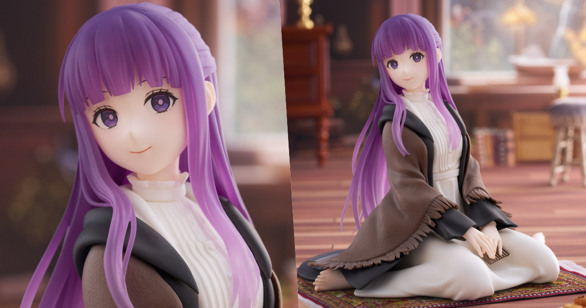 TAITO 景品『Desktop Cute《葬送的芙莉蓮》費倫』，清新脫俗的生活感坐姿赤足登場！
