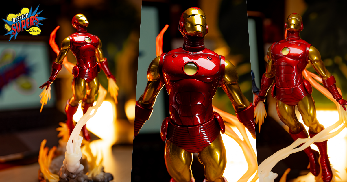 GALAXIAS『Marvel Desktop Supers 鋼鐵人（經典版）』1/8 比例角色模型，豪氣推進特效展現高速起飛姿態！