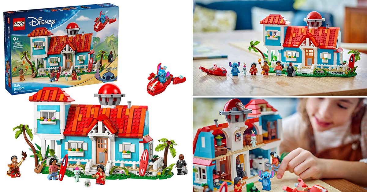 LEGO 43268「星際寶貝 海灘小屋」（Lilo and Stitch Beach House）史況普娃娃的零件超可愛！