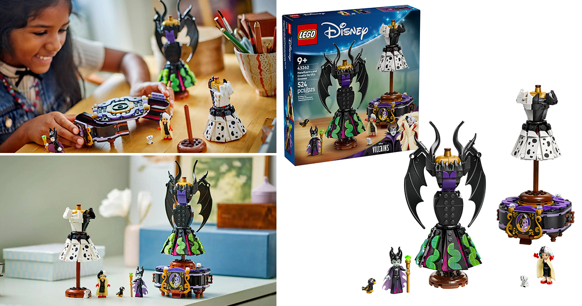 LEGO 43262「梅菲瑟與庫伊拉·德·威爾的連衣裙」（Maleficent's and Cruella De Vil's Dresses）