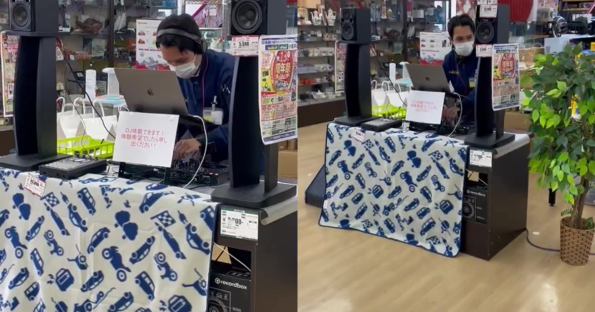 隨意晃進二手商店意外目睹店員變身DJ！現場演出引爆話題破百萬觀看次數！