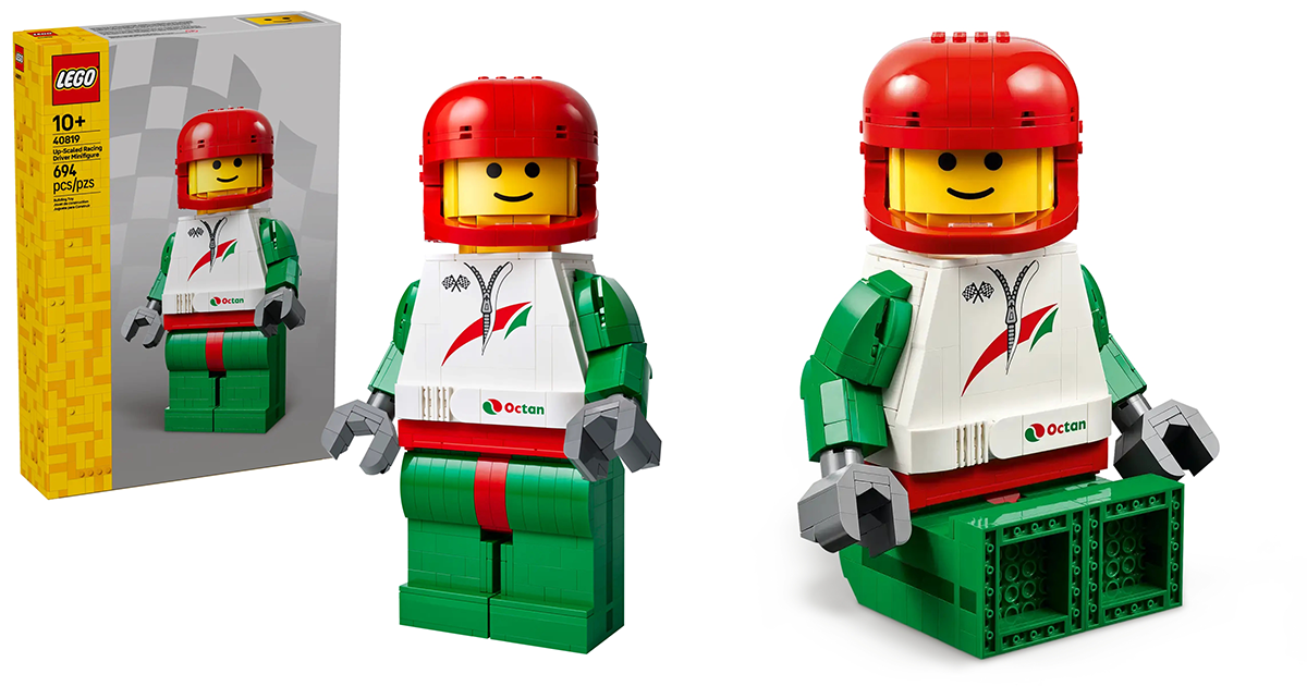 LEGO 40819「放大版賽車手人偶」（Up-Scaled Racing Driver Minifigure）