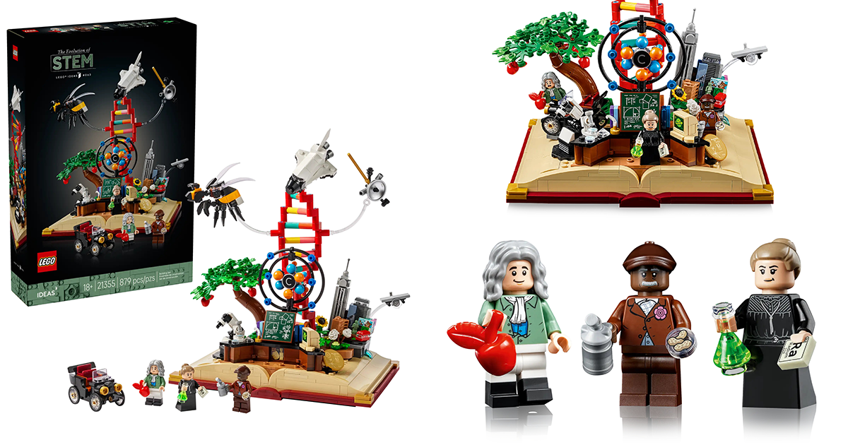 LEGO 21355 Ideas 系列「STEM 的演變」（The Evolution of STEM）親手拼搭人類歷史重要的科學里程碑！