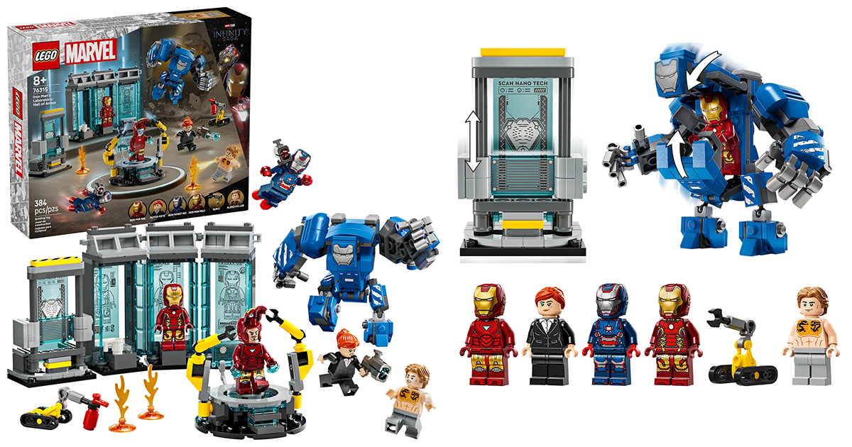 LEGO 76315 MARVEL「鋼鐵人的實驗室：鋼鐵裝展示區」（Iron Man's Laboratory: Hall of Armor）