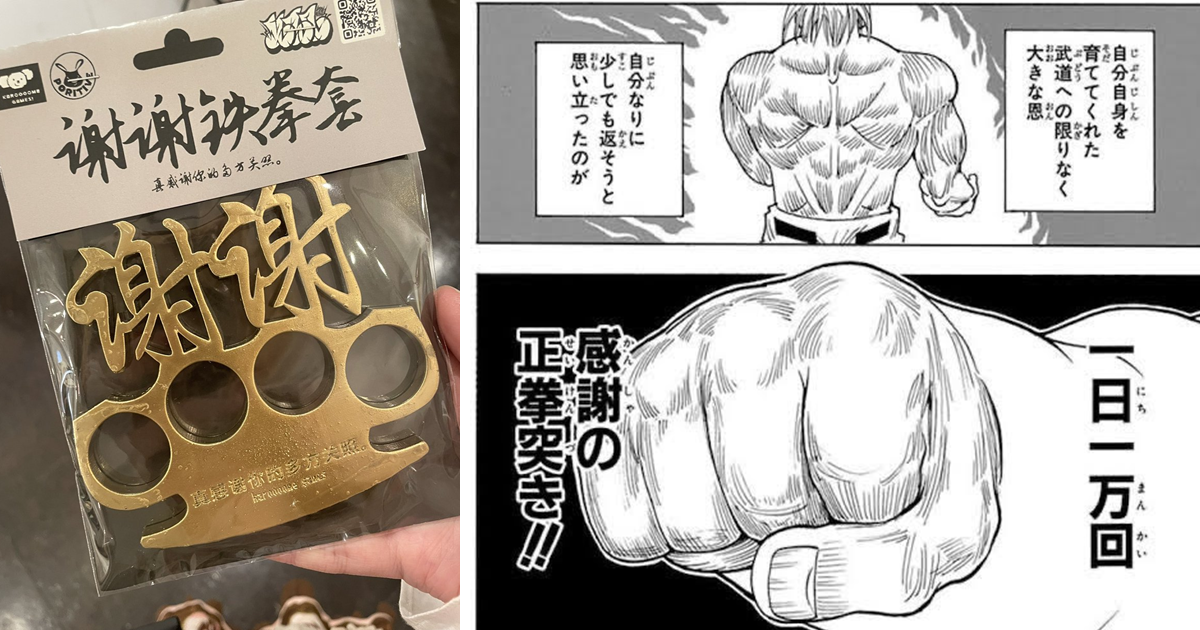 推主購入奇妙商品「謝謝手指虎」造型引網友好奇  還開玩笑 : 這真的可以揮出感謝的正拳！