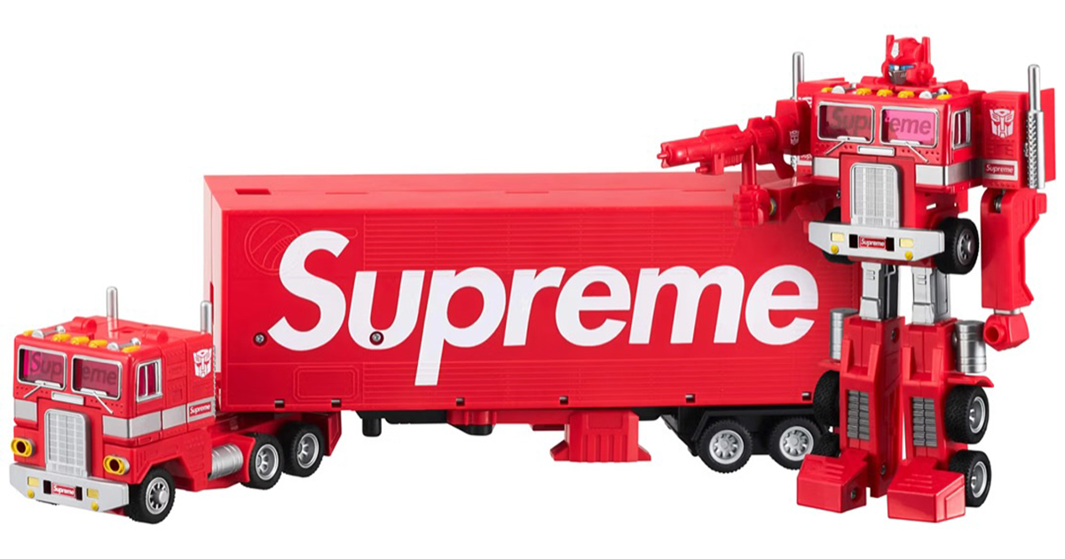 Supreme×變形金剛「柯博文」（Optimus Prime）全身火紅的博派領袖、豪氣駕到！