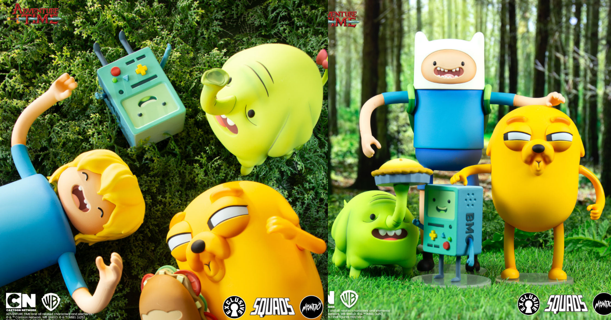 MONDO『《探險活寶》阿寶與老皮（Jake and Finn）』人偶套組，限定版收錄BMO、樹鼻妹和銷魂三明治！