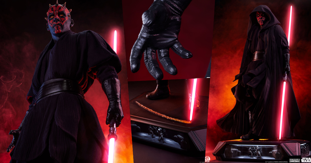 PCS『《星際大戰首部曲：威脅潛伏》達斯·魔（Darth Maul）』1/3 比例超寫實收藏雕像，極致驚艷的寫實收藏！