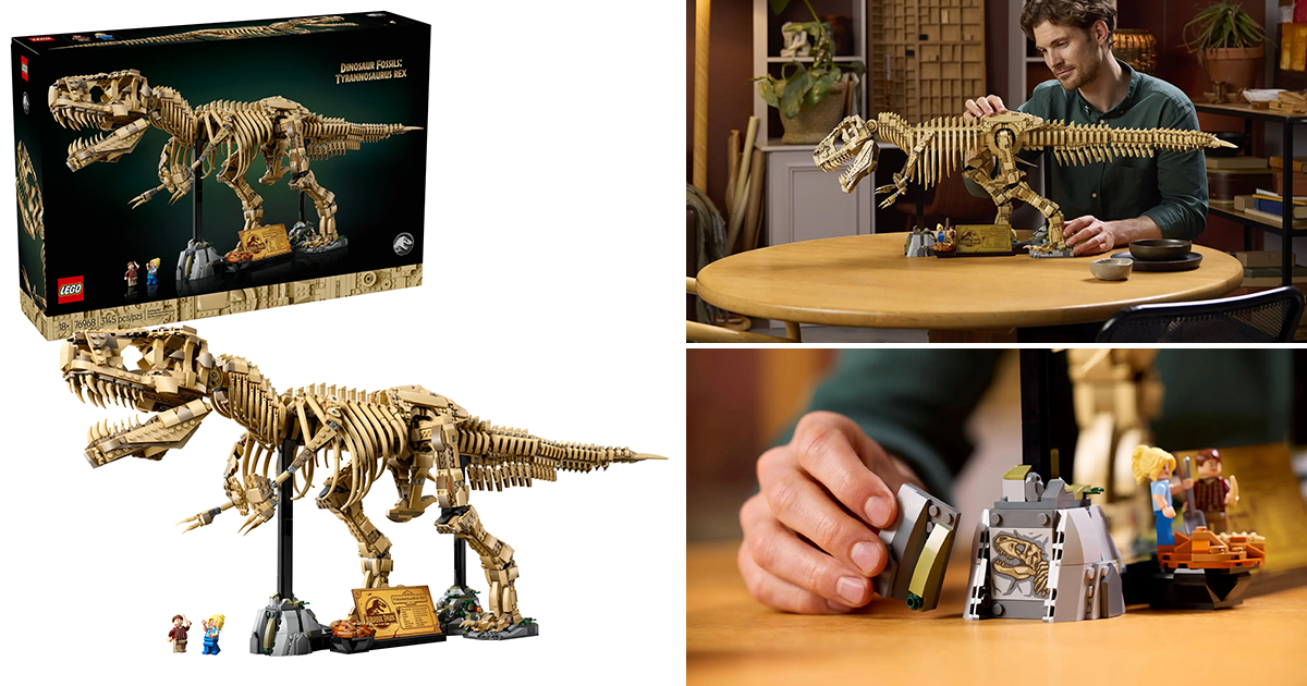 LEGO 76968「恐龍化石：霸王龍」以1/12比例打造長達105公分的魄力骨架！（Dinosaur Fossils: Tyrannosaurus rex）