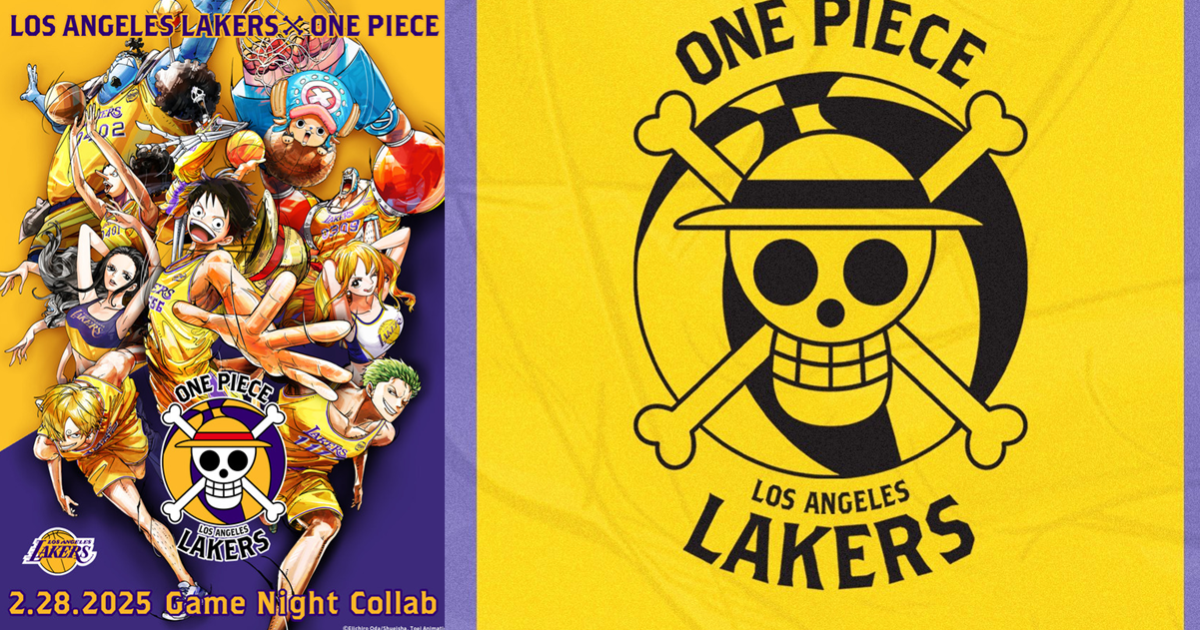 草帽海賊團披上紫金戰袍！NBA洛杉磯湖人與《ONE PIECE 航海王》主題之夜即將開打