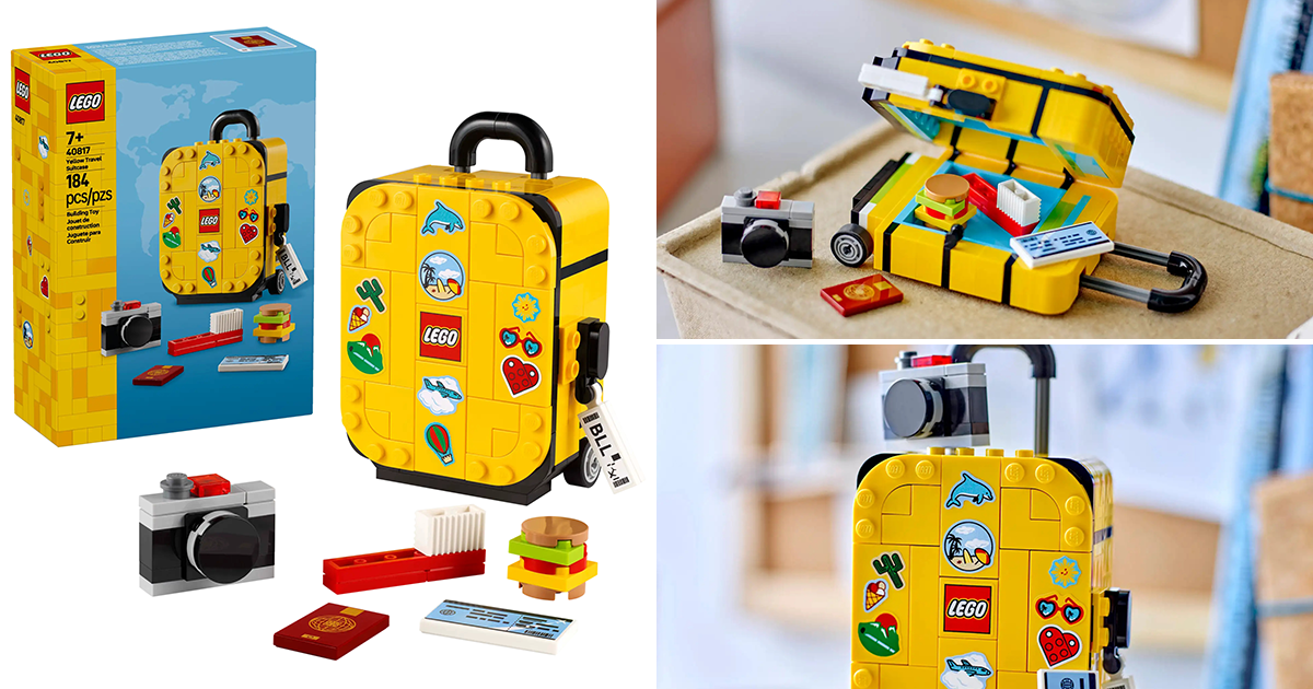 LEGO 40817「黃色行李箱」（Yellow Travel Suitcase）整理起來超舒壓的超小型旅行箱！