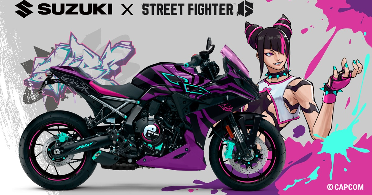 《快打旋風6》✕ SUZUKI聯名重機登場！將展示於「CAPCOM CUP 11」兩國競技館會場