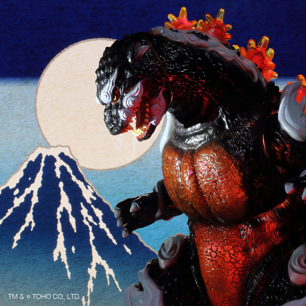 PLEX GODZILLA VINYL ART『GVA-BC 哥吉拉1995 Frog Tree 浮世繪