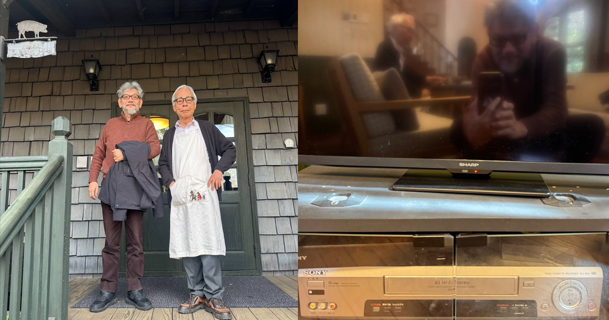庵野秀明睽違六年再會「師父」宮崎駿引話題 網友驚 : 原來宮崎駿沒留鬍子是這樣子！