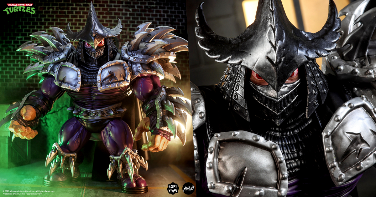 MONDO『《忍者龜》超級許瑞德（Super Shredder）』軟膠玩具，大尺寸展現大魔頭的狂暴氣場！