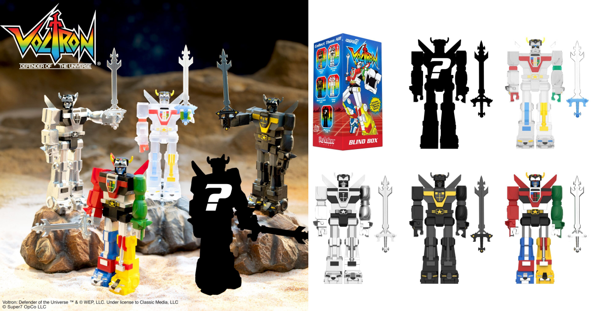 Super7『ReAction《聖戰士：宇宙防衛隊》百獸王』3.75 吋可動人偶盲盒第一波，不同材質配色強勢登場！