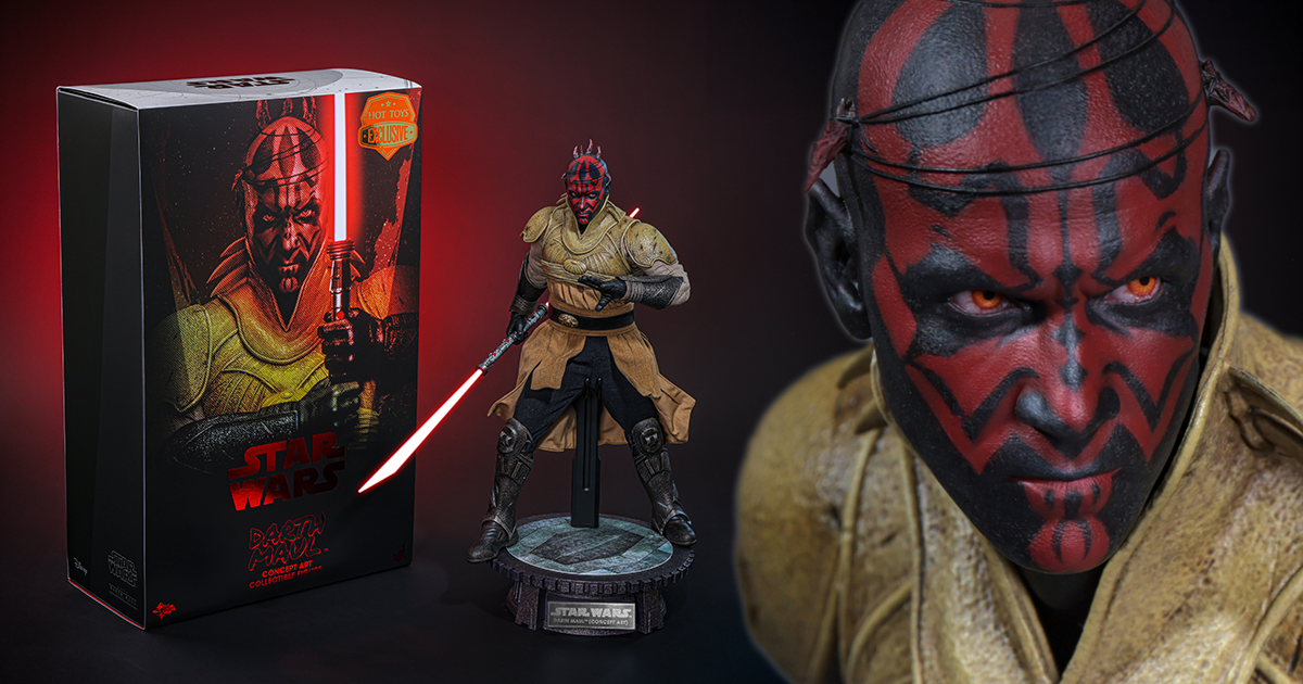 HOT TOYS《星際大戰首部曲：威脅潛伏》達斯·魔（概念藝術版）1/6 比例收藏人偶 著墨於學徒身份的全新服裝！