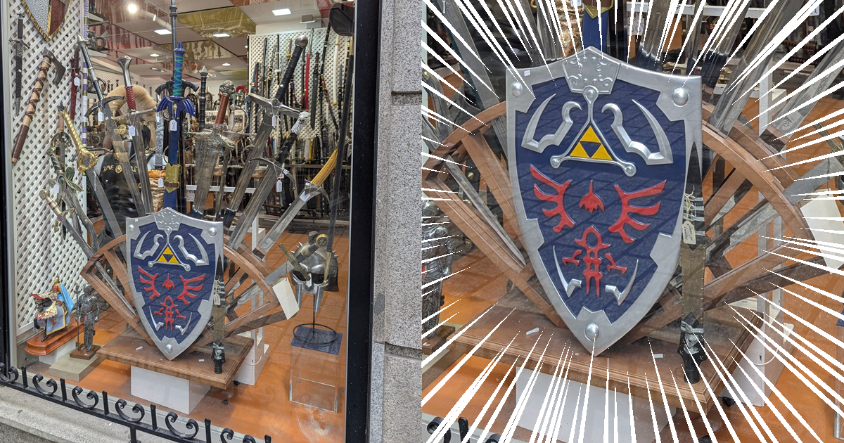 西班牙武器店驚現《薩爾達傳說》林克的盾牌！網友幽默表示：「修但！這盾牌我認識欸！」