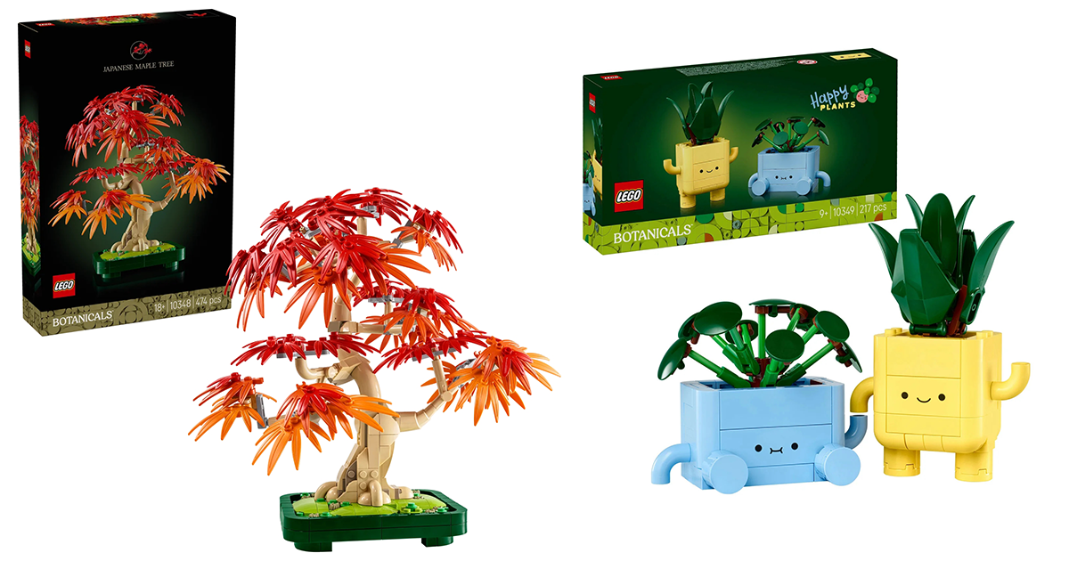 LEGO 10348「日本紅楓盆景樹」、10349「快樂盆栽」將在 2025 年 6 月 1 日發售！