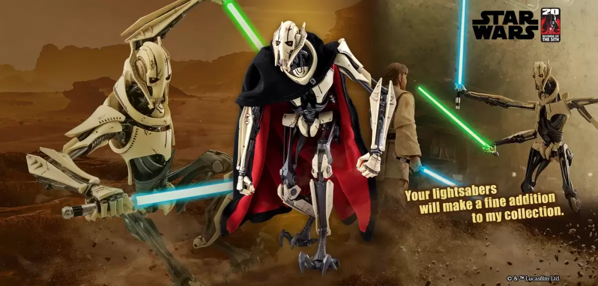 S.H.Figuarts『《星際大戰三部曲：西斯大帝的復仇》格里弗斯將軍（General Grievous）』可動人偶