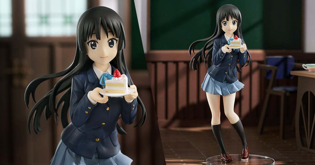 GSC POP UP PARADE『《K-ON！輕音部》秋山澪 L size』無比例塗裝完成品，快來和小澪一起吃蛋糕吧！