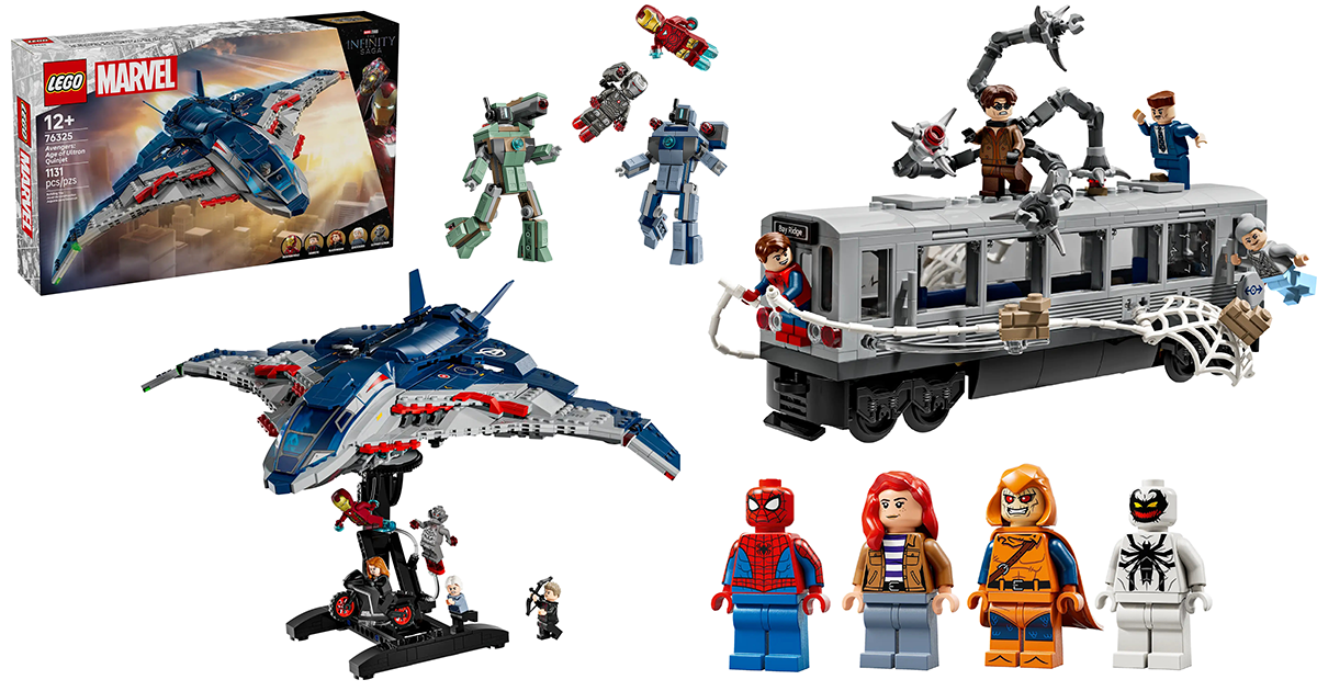 LEGO MARVEL 2025 年 8 月七款新品發表！《蜘蛛人2》彼得·帕克憑藉一己之力停住火車的名場面小規模再現