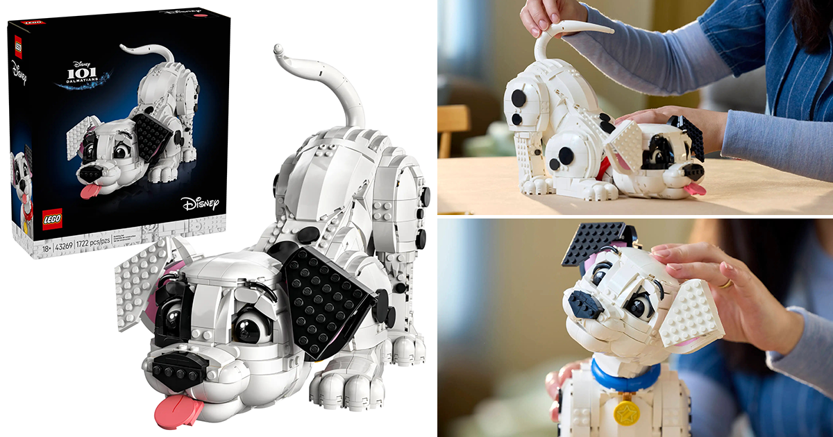 LEGO 43269「101忠狗的幼犬」（101 Dalmatians Puppy）趴著搖尾巴的萌萌姿態！