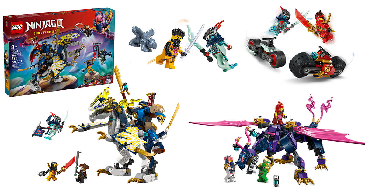 LEGO《樂高旋風忍者》2025 年 6～8 月十款盒組發表（上）磚拼形式的帥氣機械龍現身！