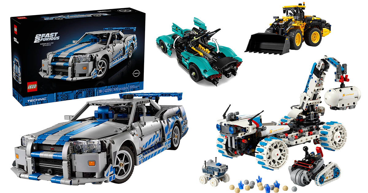 LEGO 42208～42215 科技系列 2025 年 6～8 月八款盒組發表（上）可以讓你享受甩尾體驗的 GT-R 登場！