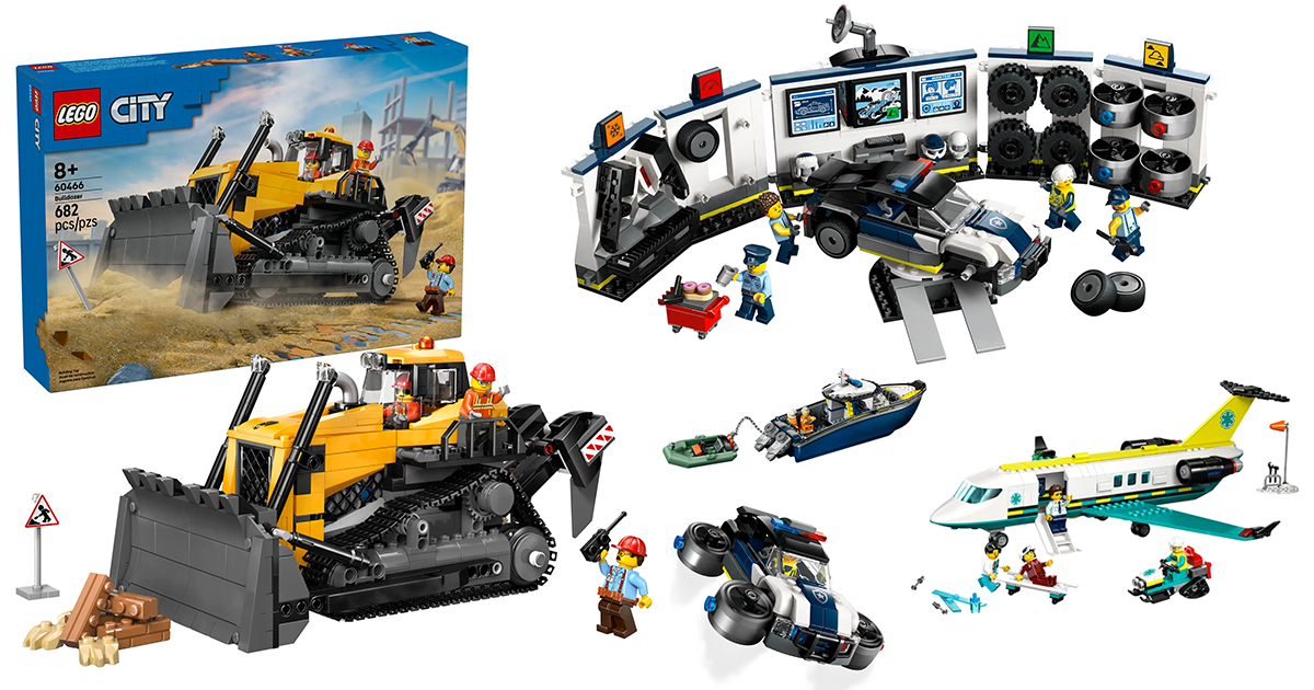 LEGO 城市系列 2025 年 8 月九款盒組發表（上）客製化警車車庫讓你自由改裝、陸海空的罪犯都別想逃！