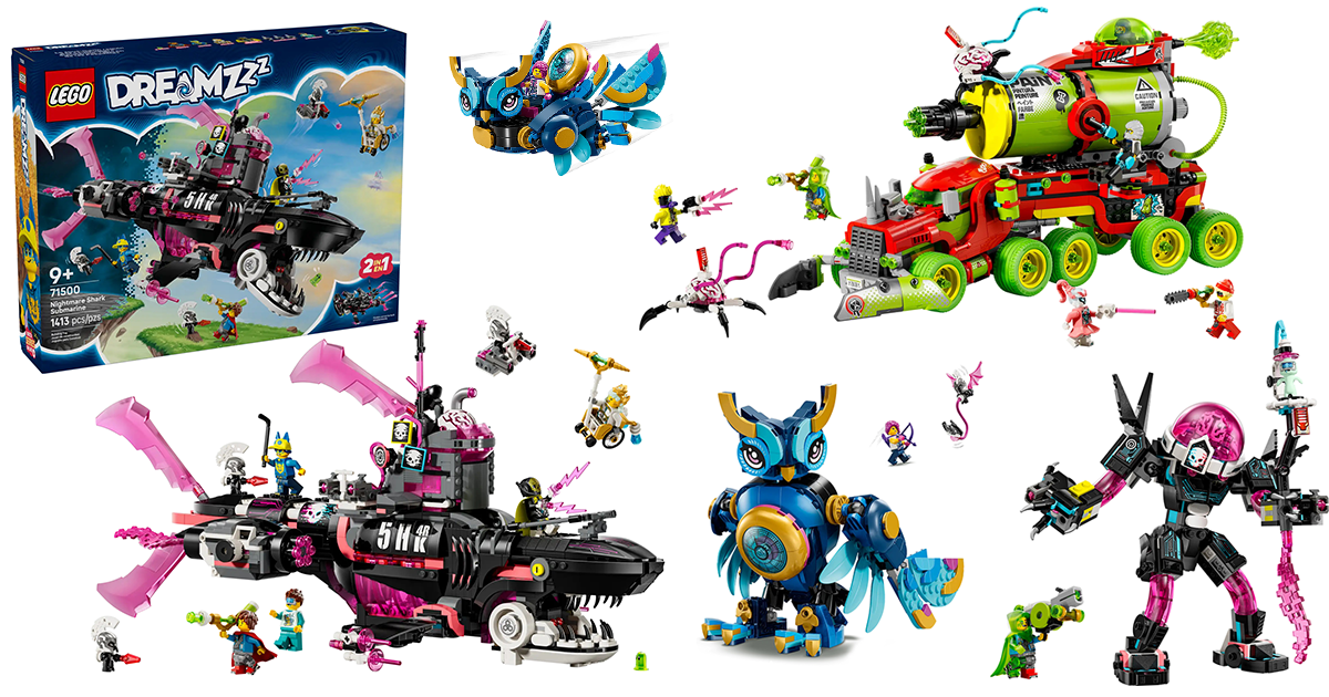 LEGO DREAMZzz 系列 2025 年 6～8 月五款新作發表！噴漆卡車、煞氣惡夢鯊魚潛水艇登場