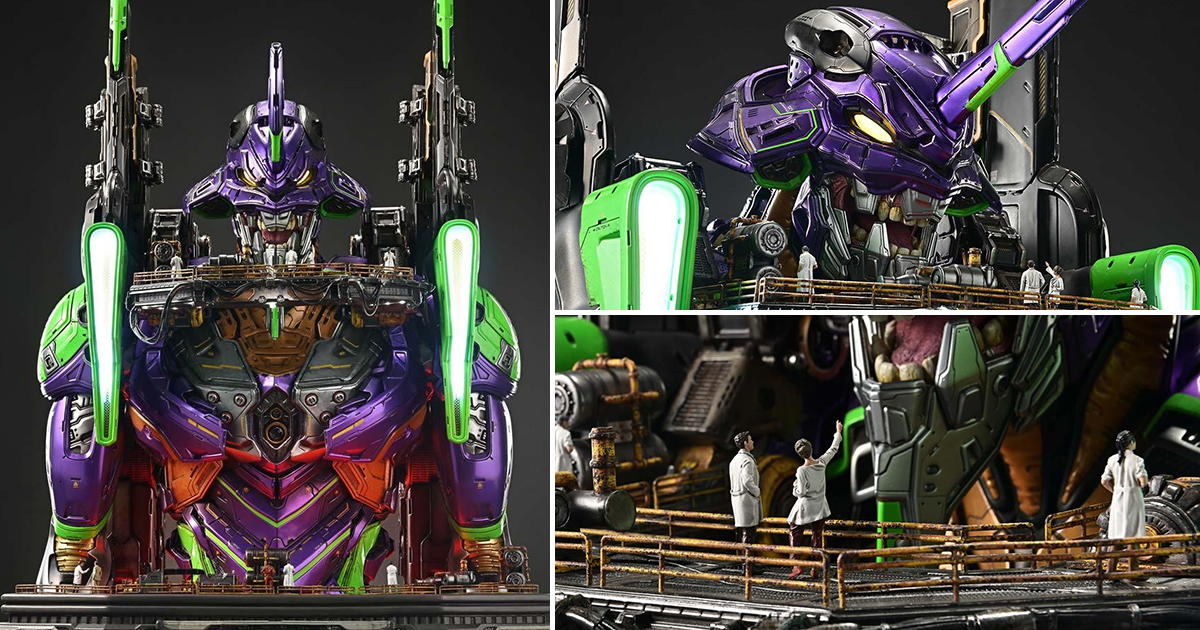 Prime 1 Studio《新世紀福音戰士》EVA 初號機 (概念設計 By Josh Nizzi) 無比例胸像 準備出擊的強烈故事感呈現！