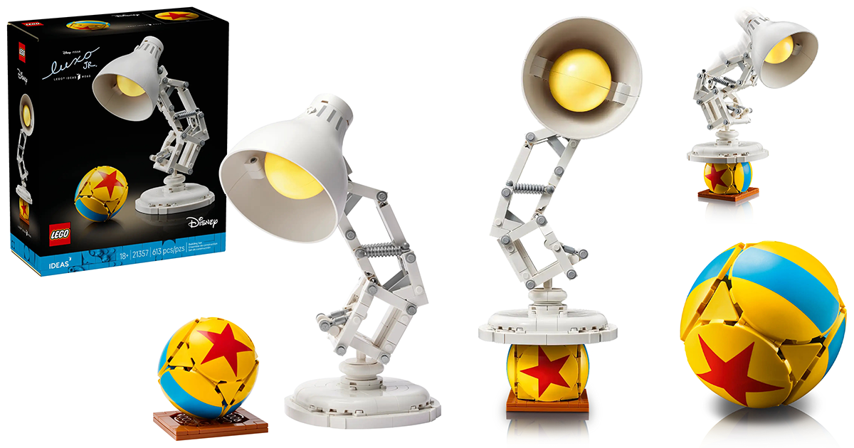LEGO 21357 Ideas 系列「迪士尼皮克斯頑皮跳跳燈」（ǀ Disney Pixar Luxo Jr.）皮球內還暗藏豐富電影的驚喜彩蛋！？