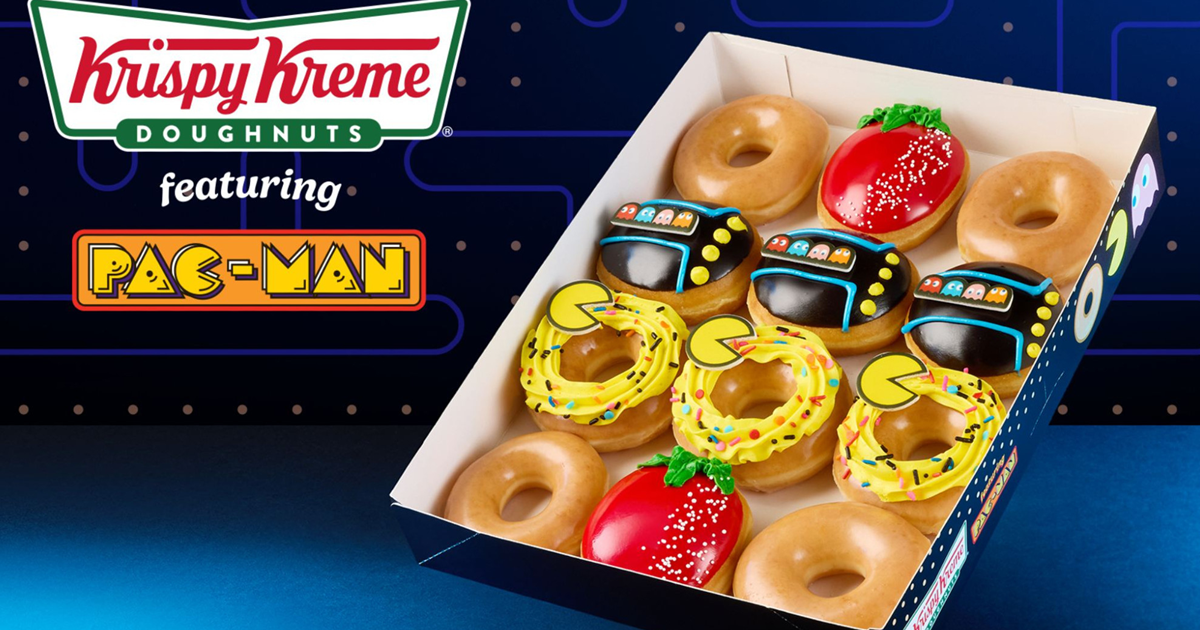 《PAC-MAN》與日本Krispy Kreme Doughnuts合作 推出回憶滿滿經典造型甜甜圈