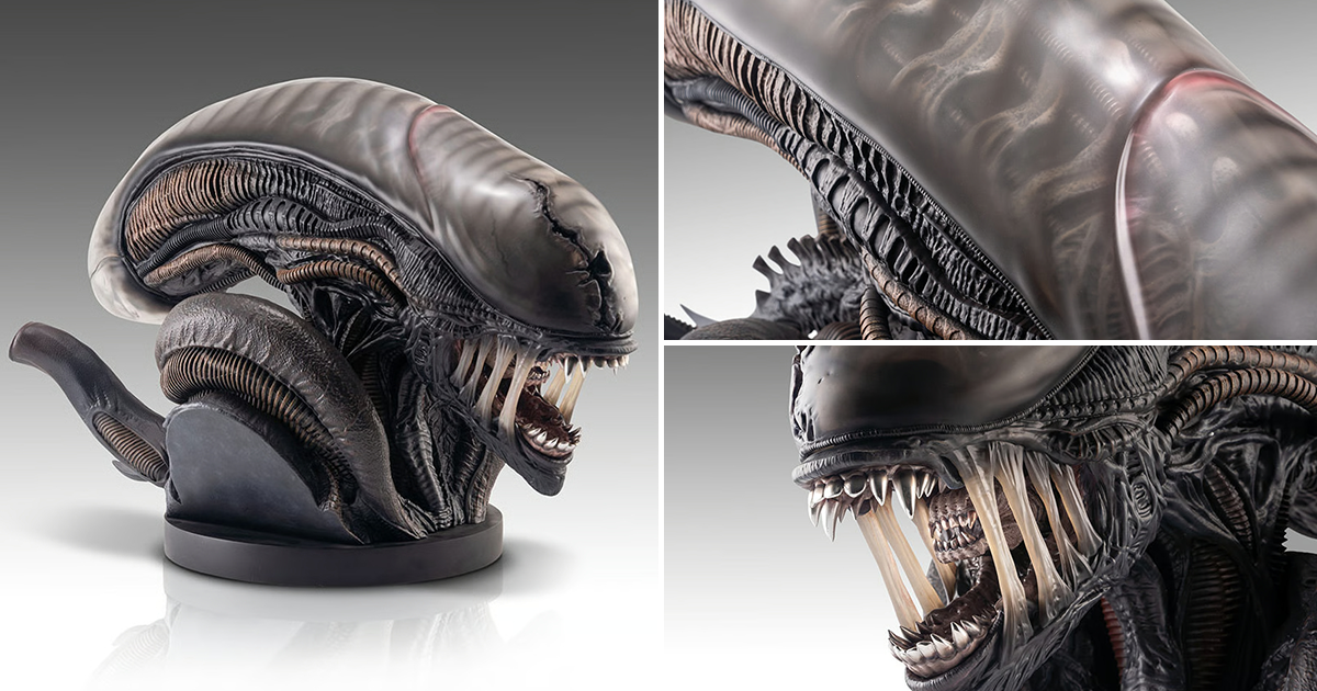 Hollywood Collectibles Group《異形：羅穆路斯》異形（Xenomorph）1:1 比例胸像