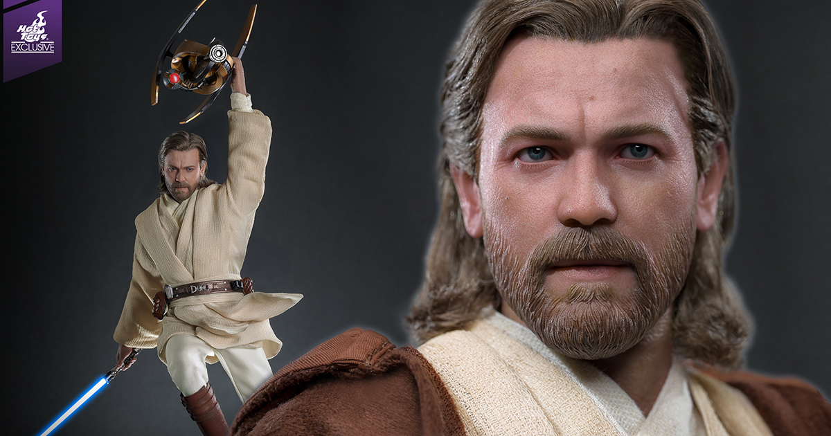 HOT TOYS《星際大戰二部曲：複製人全面進攻》歐比王·肯諾比 1/6 比例收藏人偶