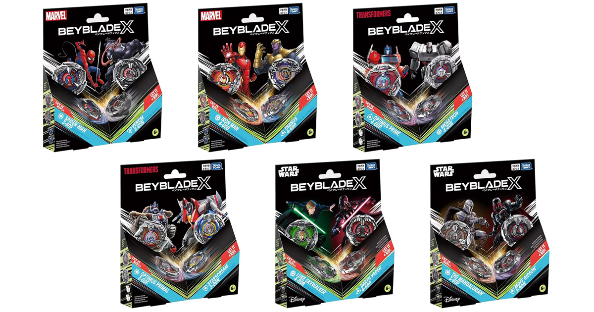 注入美系靈魂的「BEYBLADE X」襲來！以 MARVEL、星際大戰、變形金剛為題打造的陀螺登場