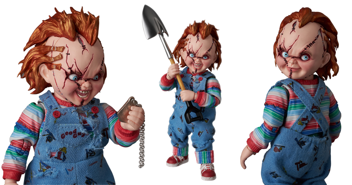 MAFEX《鬼娃新娘》恰吉（CHUCKY）可動人偶 粗糙的縫補身軀＆駭人神態再現！
