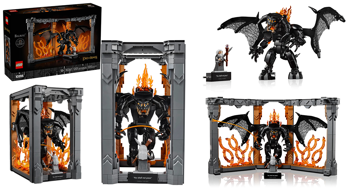 LEGO 10367 Icons 系列「魔戒：炎魔書檔」（The Lord of the Rings: Balrog Book Nook）