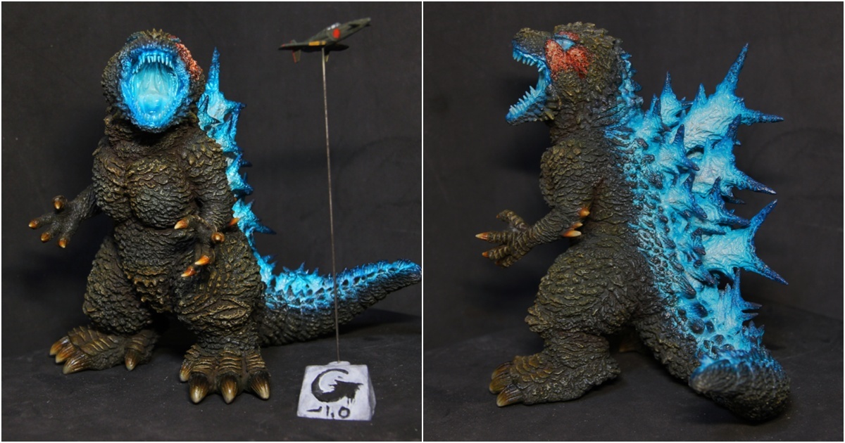 KOC SRD 哥吉拉 -1.0 白模 原子吐息 塗裝