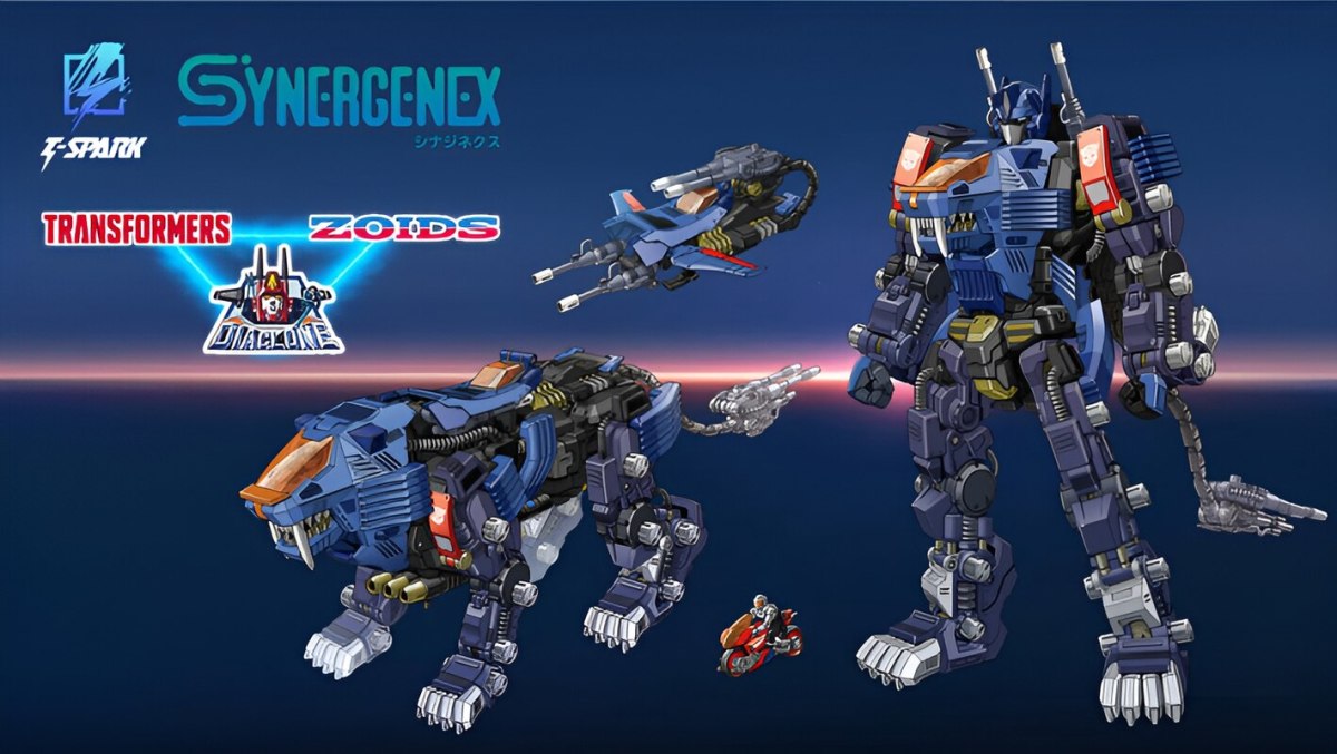 SYNERGENEX『SHIELD-D-PRIME』融合變形金剛、戴亞克隆、ZOIDS 的夢幻機體誕生！