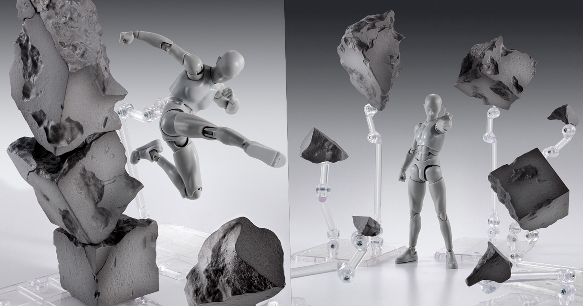 魂EFFECT『S.H.Figuarts專用 水泥衝擊』特效配件，搭配展示破壞力滿點的衝擊效果！