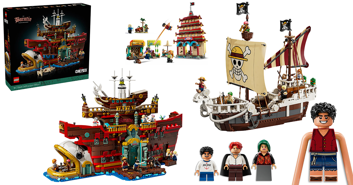 LEGO 75636～75640《航海王》真人版 2025 年 8 月新作（上）前進梅利號、海上餐廳巴拉蒂堂堂登場！