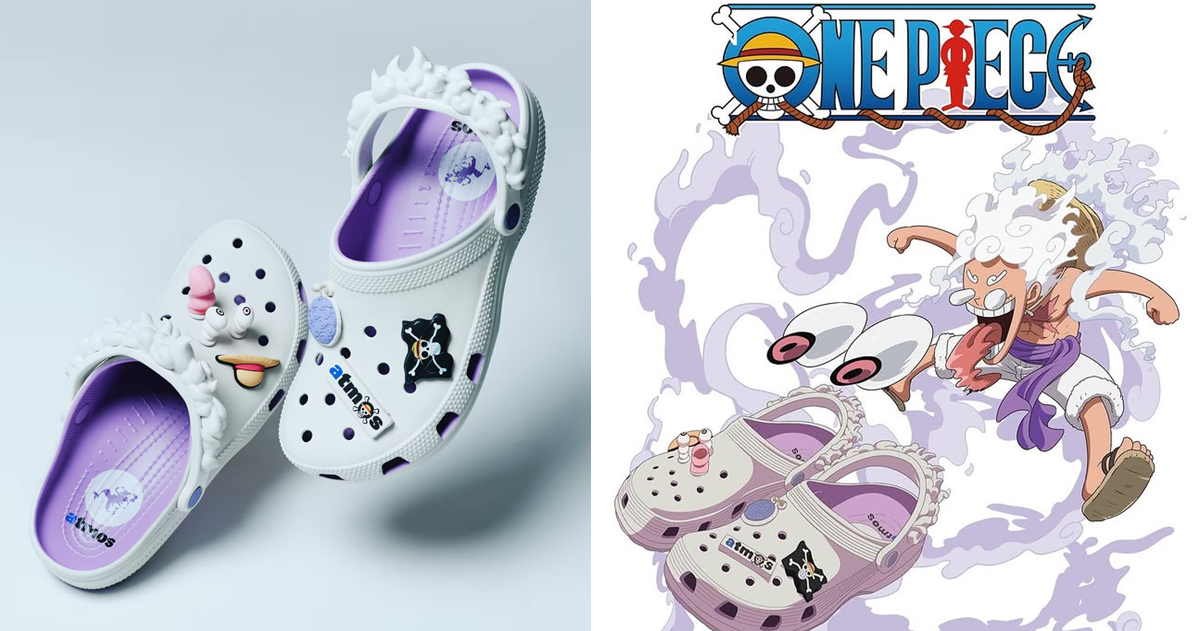 Crocs ✕ atmos ✕ 《ONE PIECE》三方聯名「五檔魯夫」鞋款 魯夫眼睛「爆出來」完美呈現！