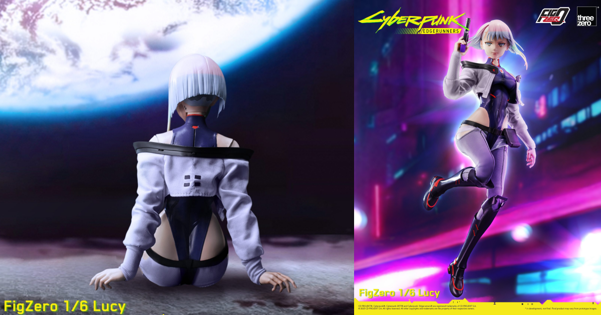 threezero『Figzero《電馭叛客：邊緣行者》露西』1/6比例可動人偶，特別版收錄月球幻舞背景板！