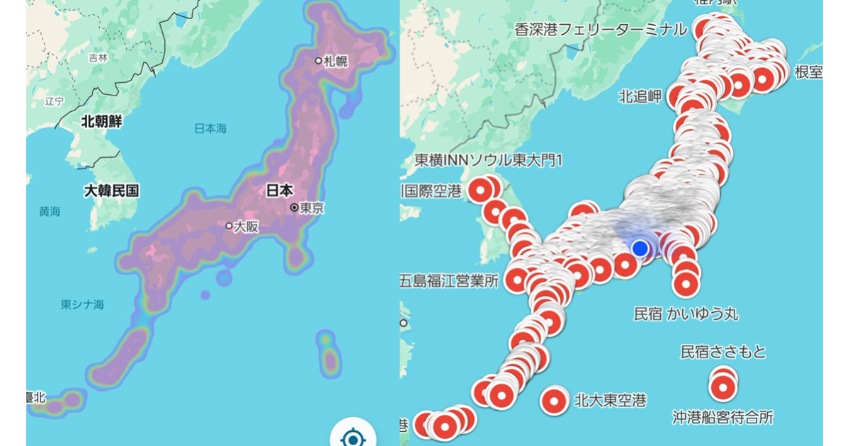 「愛旅行」的等級不同凡響！推主五年內跑遍8000個地方佈滿日本地圖 網友全都看傻眼