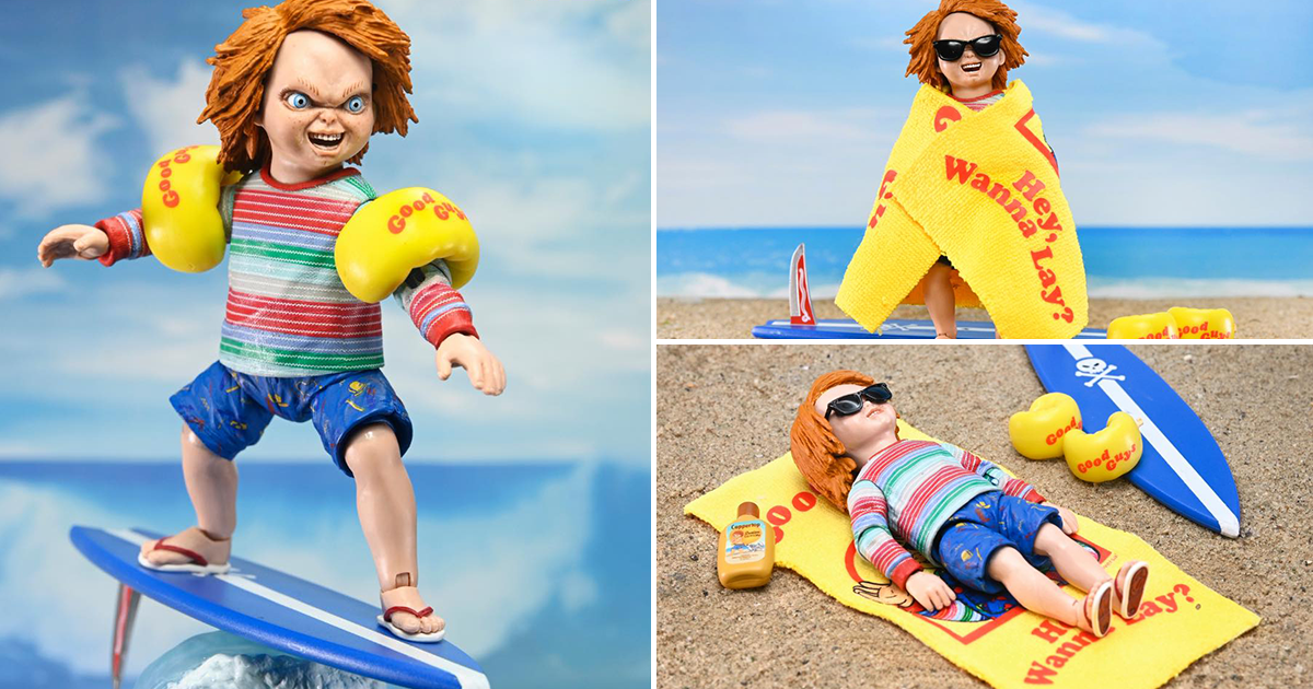 NECA「衝浪恰吉」（Surf’s Up Chucky）可動人偶 殺人娃娃今天不捅人！【2025 Con Exclusive】