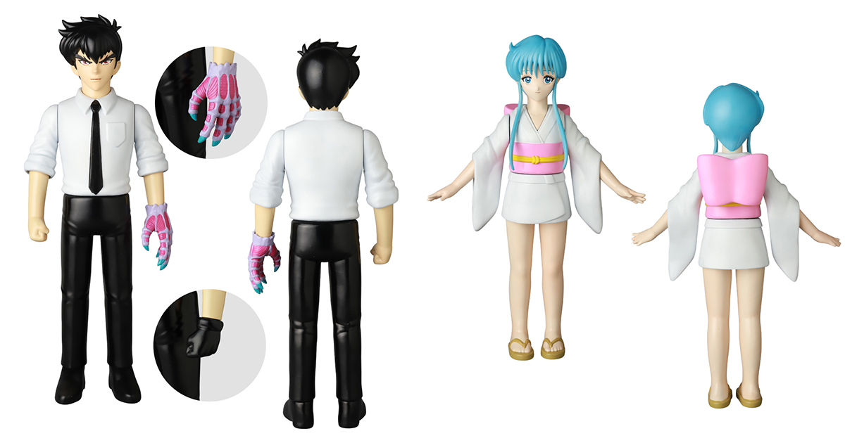 MEDICOM TOY ASM 系列《靈異教師神眉》鵺野鳴介、雪姬 軟膠玩具