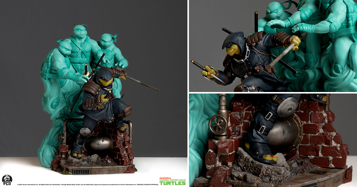 PCS「忍者龜：最後的浪人」（TMNT - The Last Ronin）1/10 比例全身雕像 三兄弟即使隕落依舊陪伴身旁！