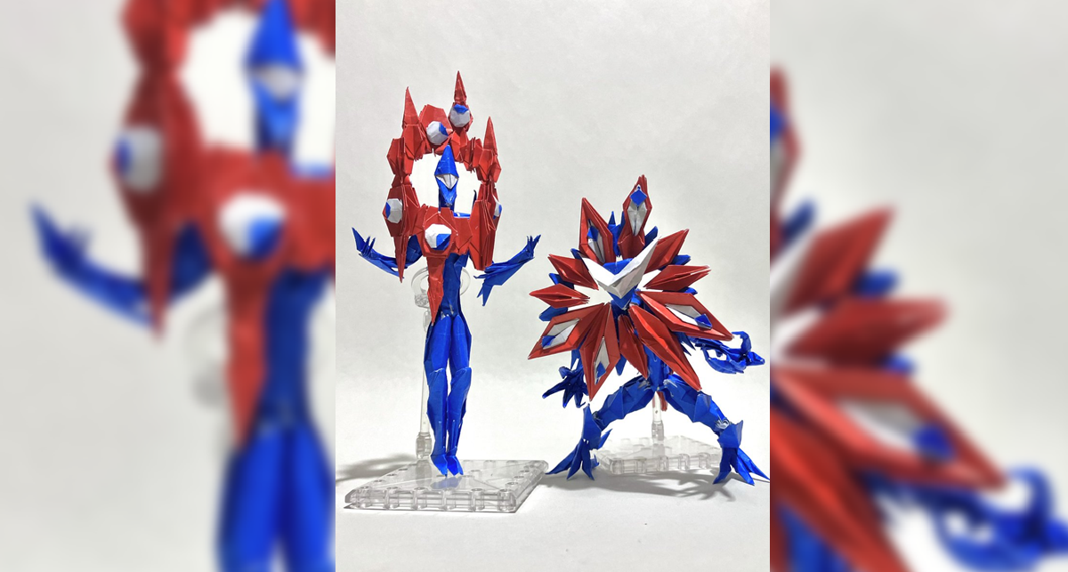 推主巧手打造「變種脈脈大人」摺紙自製兩款作品  網友絕讚 : 像是EVA也像使徒！
